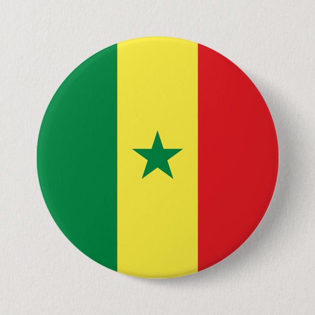 Senegalese Flag Button (Front)