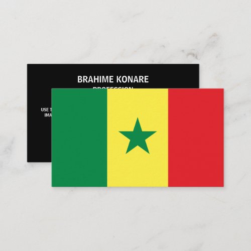 Senegalese Flag Flag of Senegal Business Card