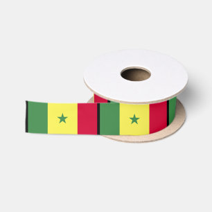 Senegalese Flag Satin Ribbon