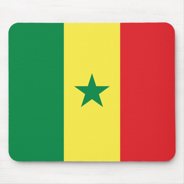 Senegalese Flag (Senegal) Mouse Pad (Front)