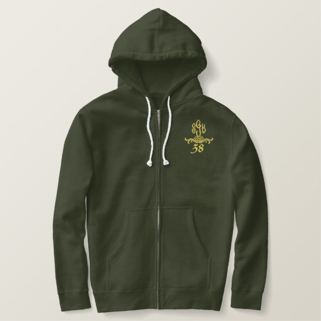 sengoku38 Support Crew Embroidered Hoodie (Design Front)