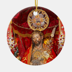 "Senhor Santo Cristo dos Milagres" Ceramic Ornament