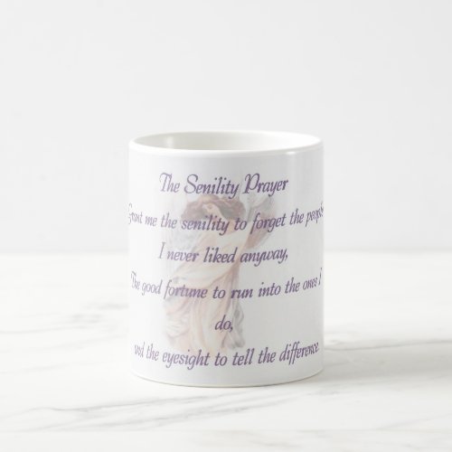 Senility Prayer mug violet