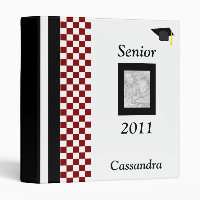 Senior 2011 Personalized Photo Album 3 Ring Binder (Front/Spine)