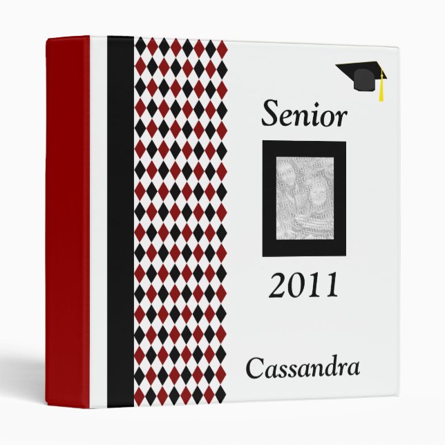 Senior 2011 Personalized Photo Album 3 Ring Binder (Front/Spine)