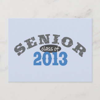 Senior 2013 Blue Postcard