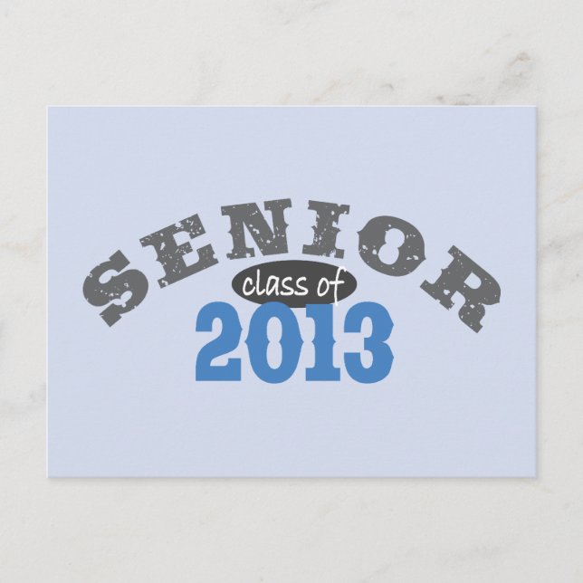 Senior 2013 Blue Postcard (Front)