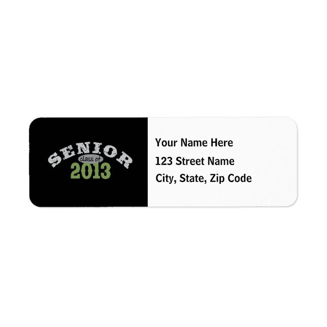 Senior 2013 Green Label (Front)