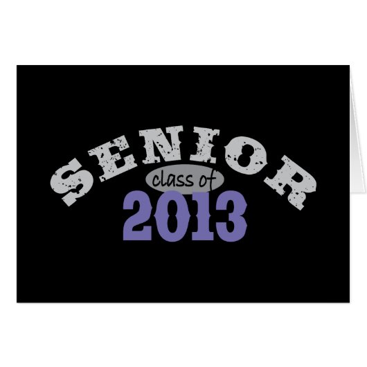 Senior 2013 Purple Cards (Front Horizontal)