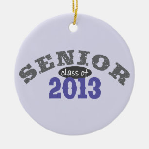 Senior 2013 Purple Ceramic Ornament
