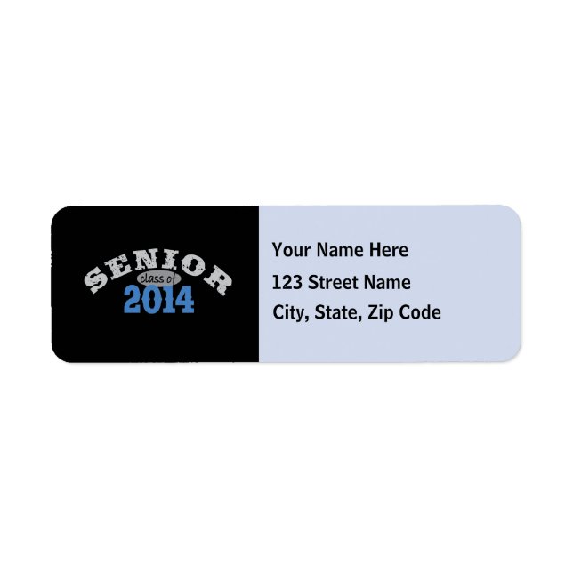Senior 2014 Blue Label (Front)