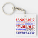 Senior 2017 Keychain Double-Sided/Personalize