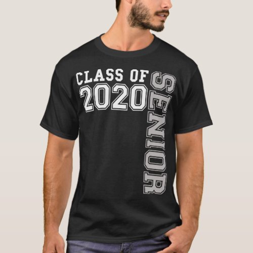 Senior 2020 Class of 20  Cute High School Grad Gi T_Shirt
