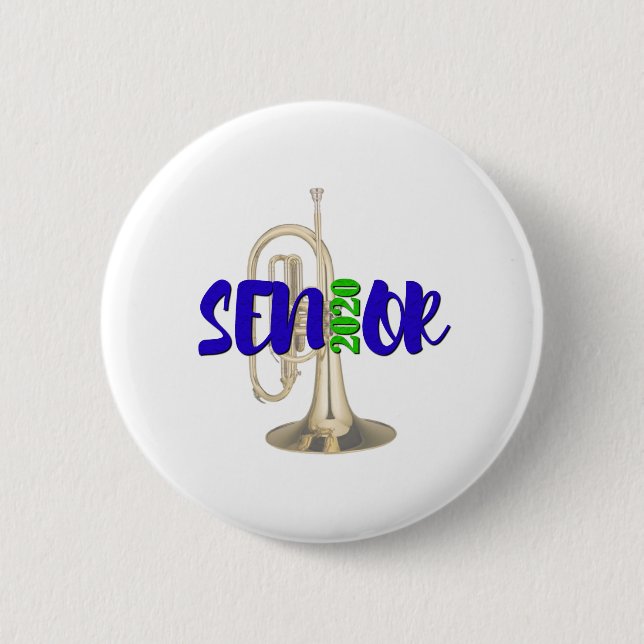 Senior 2020 - Mellophone Button (Front)