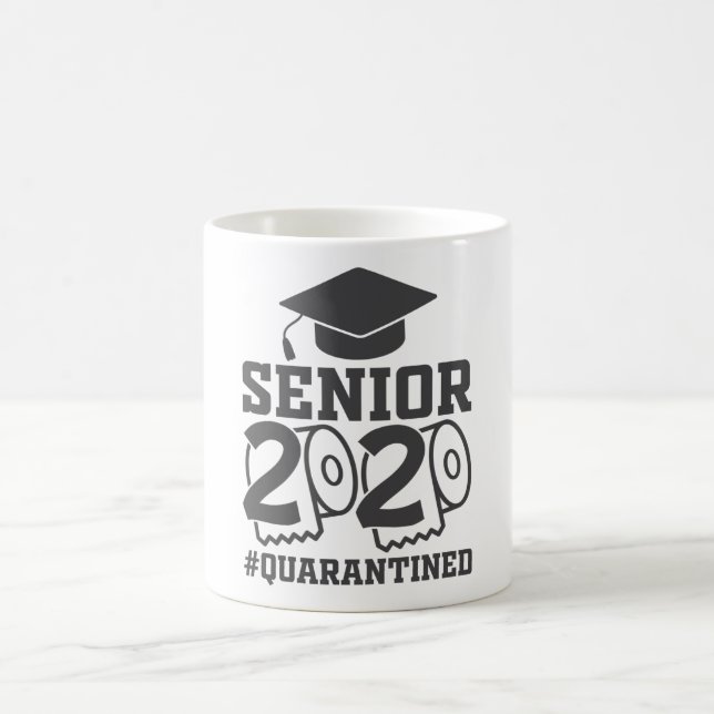 Senior 2020 Quarantined Graduate Funny Coffee Mug (Center)