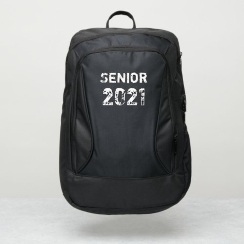 Senior 2021 High School Black Custom Year Port Authority Backpack