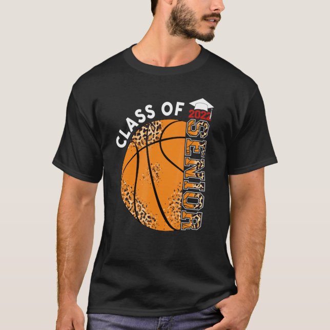Senior 2022 Basketball Player Graduate Class Of 20 T-Shirt (Front)