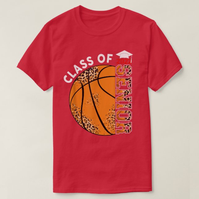 Senior 2022 Basketball Player Graduate Class Of 20 T-Shirt (Design Front)