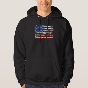 Senior 2023 America Flag Usa Patriotic America 4th Hoodie