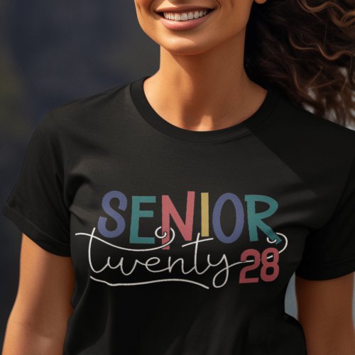 Senior 2023 bold colorful graduation custom year T T_Shirt