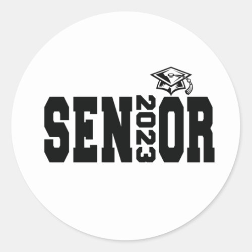 Senior 2023 Graduation Gift Class Of 2023  Classic Round Sticker