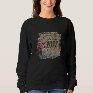 Senior 2023 Graduation Last First Day Tie Dye Leop Sweatshirt
