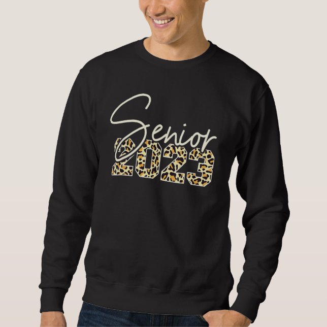 Senior 2023 Leopard Print Sweatshirt (Front)
