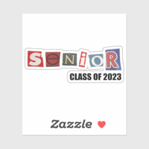 Senior 2023 Vintage Graduation, Class Of 2023 Sticker