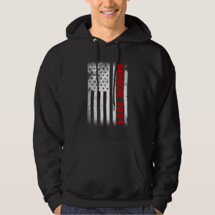Senior 2024 American Flag USA Graduation Class of Hoodie