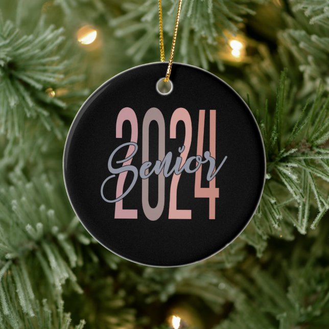 Senior 2024 ceramic ornament (Tree)
