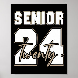 Senior 2024 Class Of 2024 Back To School Graduatio Poster
