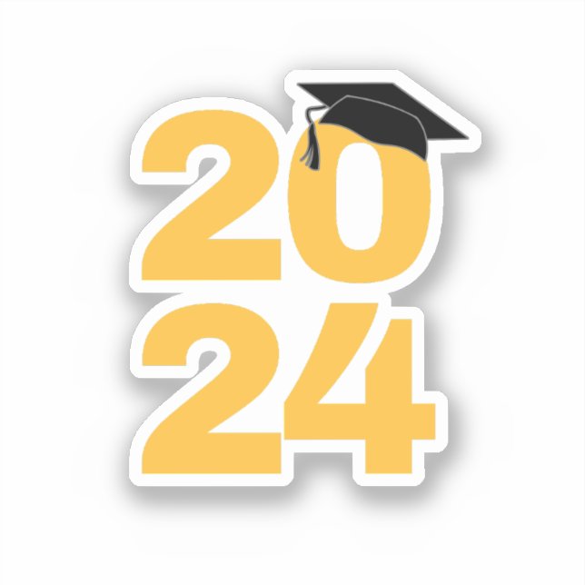 Senior 2024 Class Of 2024 Graduation 2024 Sticker (Front)