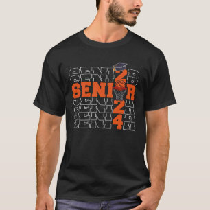Senior 2024 Class of 2024 Graduation Basketball Pl T-Shirt
