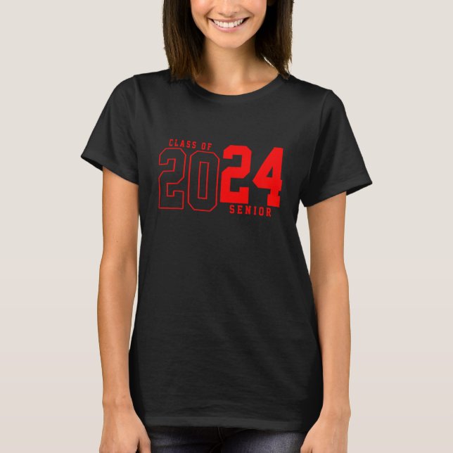 Senior 2024 Class of 2024 Seniors Graduation 2024  T-Shirt (Front)