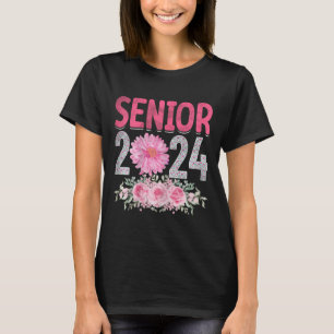 Senior 2024 Flower Graduation Class Of 2024 Women T-Shirt