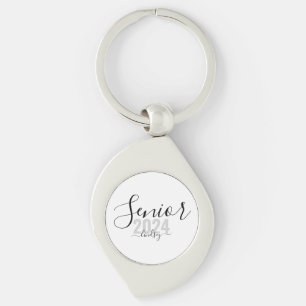 Senior 2024 Personalized Name Graduation Metal Keychain