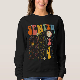 Senior 2024 Retro Class of 2024 Back To School Gr Sweatshirt