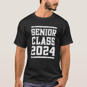 Senior 2024 Retro Graduation Class Of 2024 Senior T-Shirt