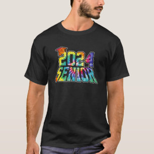 Senior 2024 Tie Dye Class Of 2024 Seniors Graduati T-Shirt