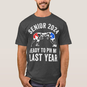 Senior 2024 Wrestling Team Funny Class 2024 Wrestl T-Shirt