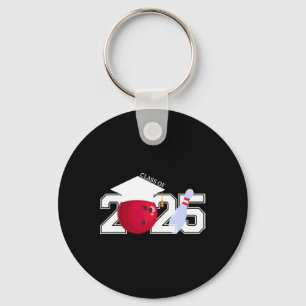 Senior 2025 Bowling Player Cl Of 2025 Graduation S Keychain