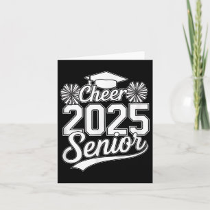 Senior 2025 Cheer Team Mom High School Graduation Card