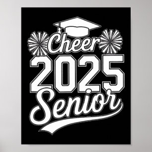 Senior 2025 Cheer Team Mom High School Graduation Poster