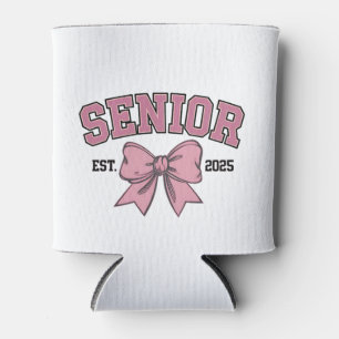 Senior 2025 Coquette Class of 2025 Pink Bows Can Cooler