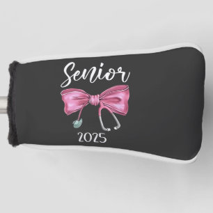 Senior 2025 Coquette Class of 2025 Pink Bows Golf Head Cover