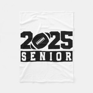 Senior 2025 Footll High School Graduate Cl Of 2025 Fleece Blanket