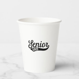 Senior 2025 Graduation Last Day of School Paper Cups
