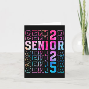 Senior 2025 Graduation Tee Card