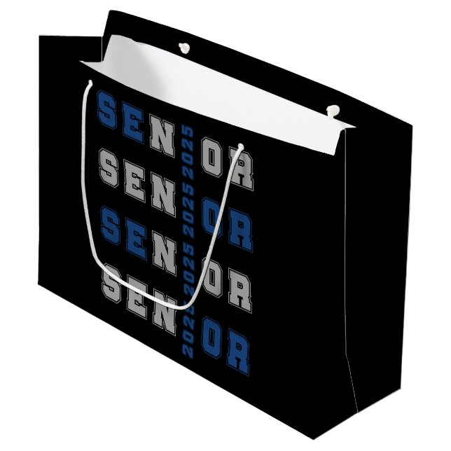 Senior 2025 large gift bag (Front Angled)