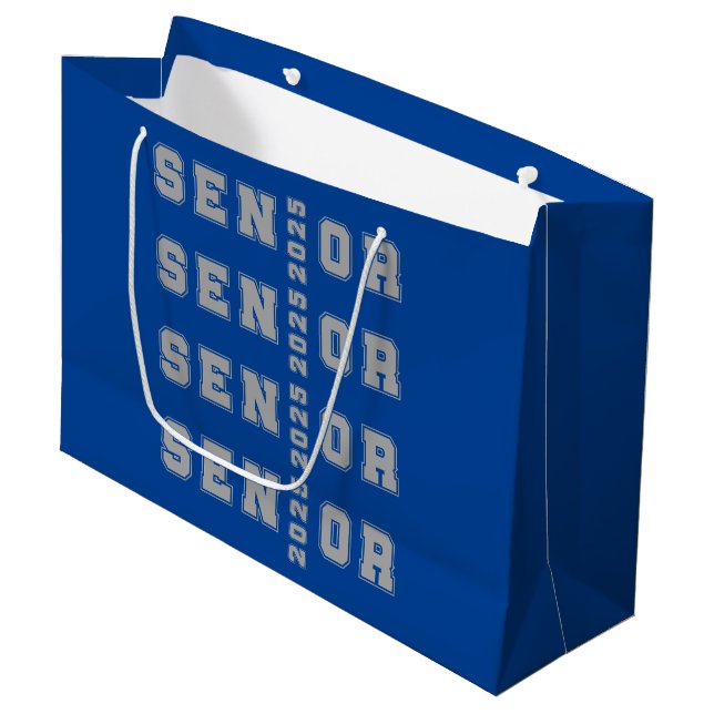 Senior 2025 large gift bag (Front Angled)